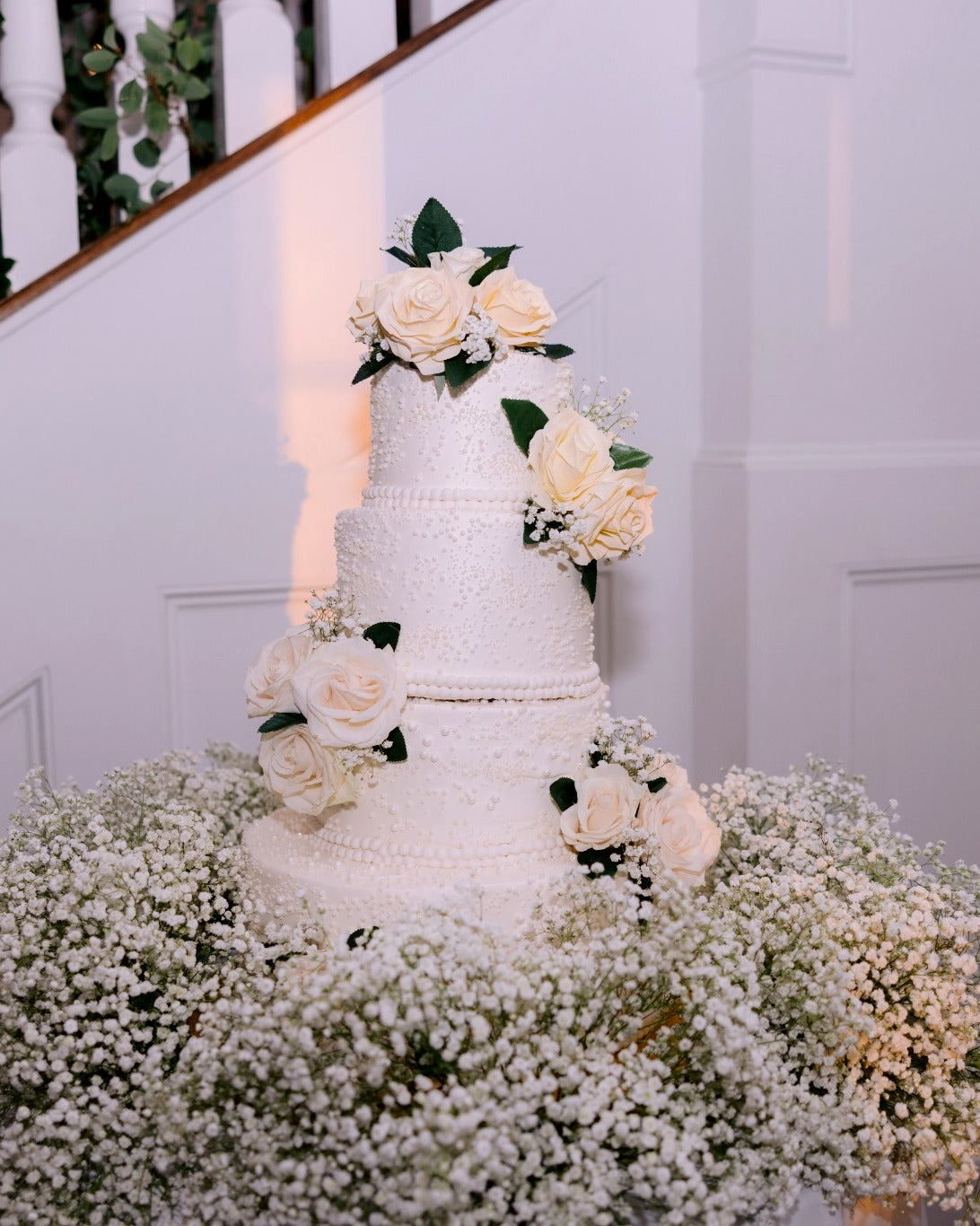 White Rose and Baby’s Breath Study — The Springs, Rockwall