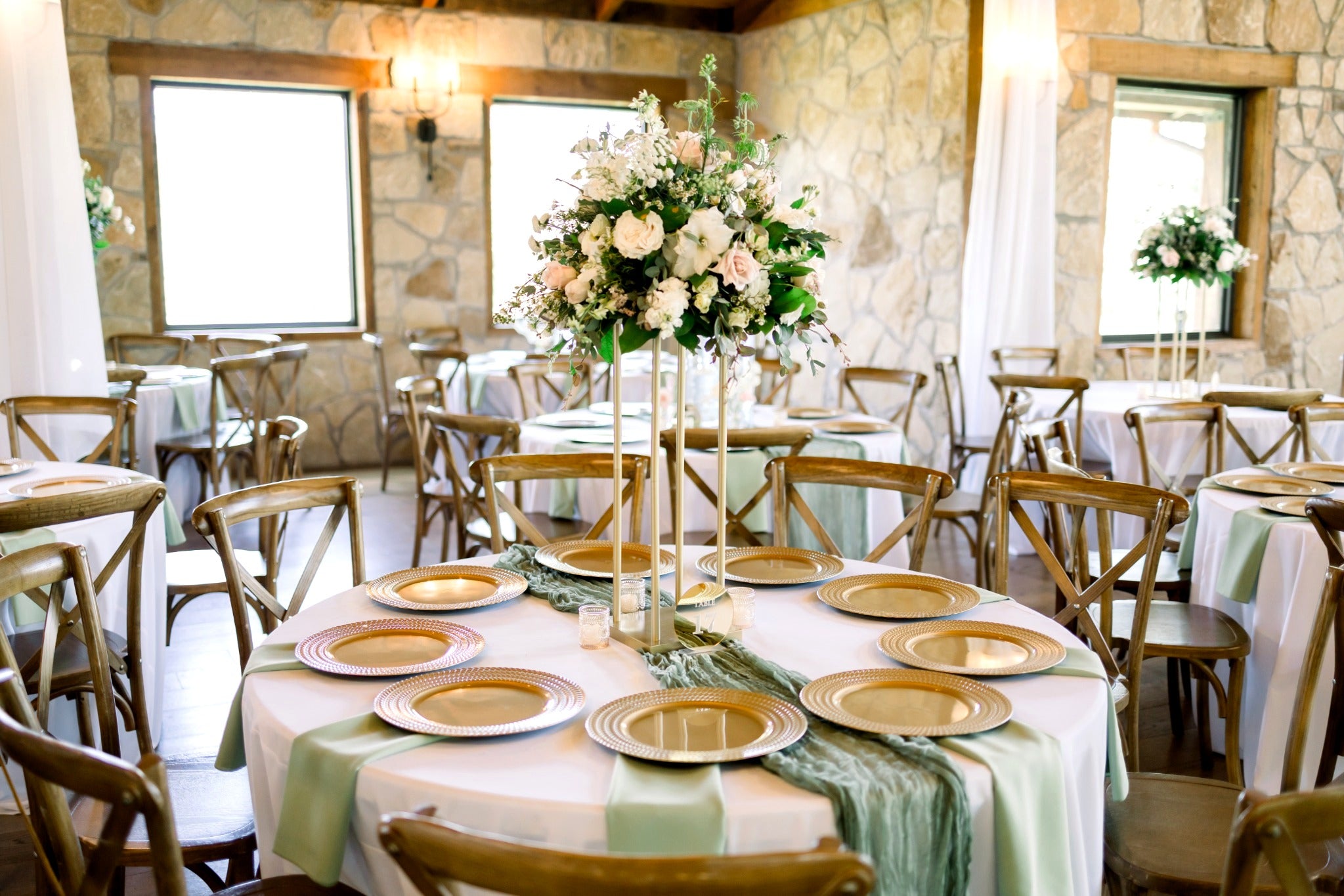 Soft White and Blush Garden Study — The Springs, Alvarado