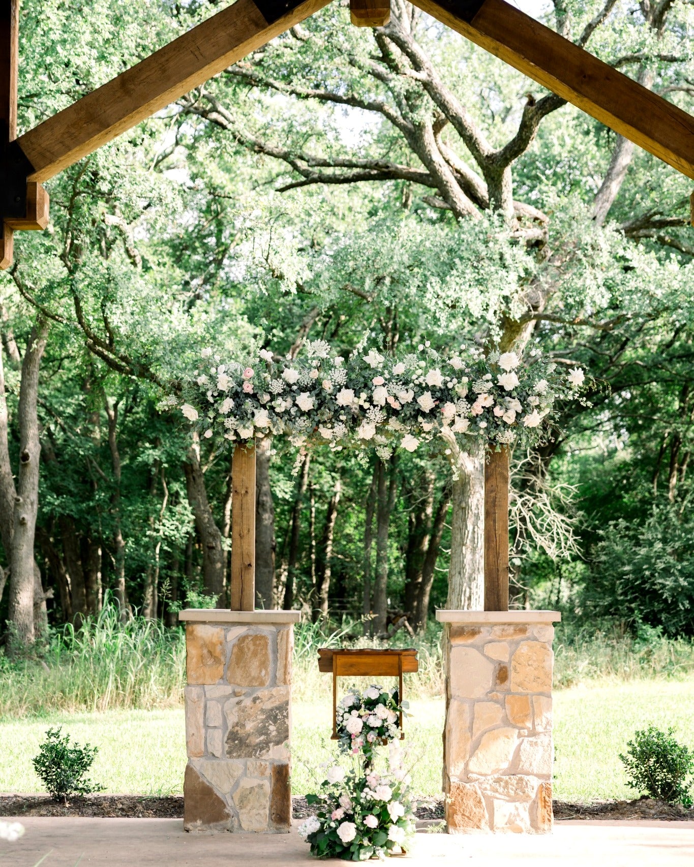 Soft White and Blush Garden Study — The Springs, Alvarado