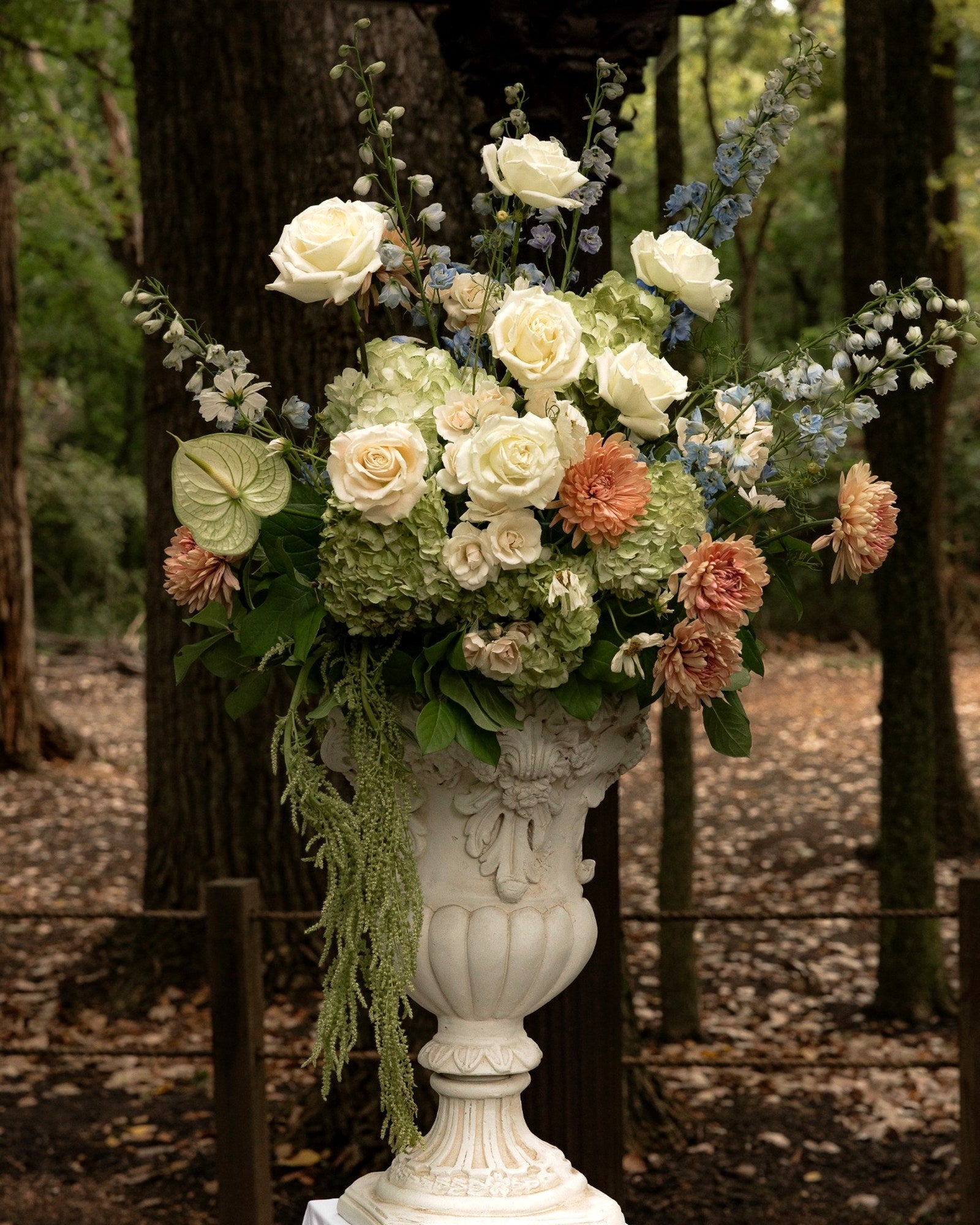 Soft Pastel Garden Study with Fruit Accents — The Springs, Waxahachie
