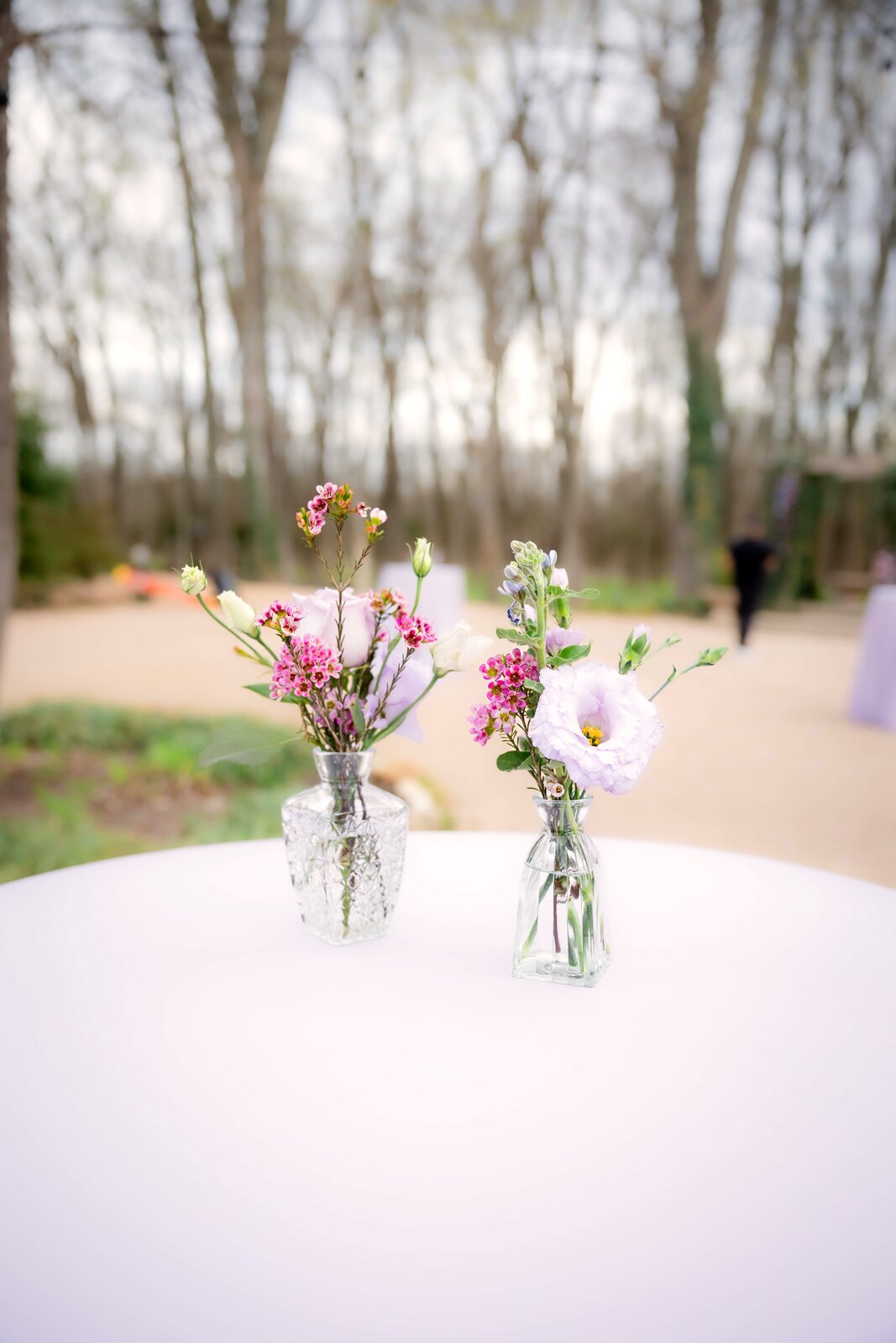 Close detail of a B.blumen floral arrangement at The Springs Waxahachie